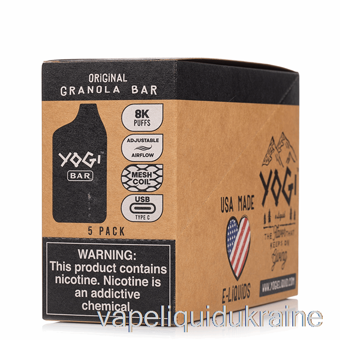 Vape Liquid Ukraine [5-Pack] Yogi Bar 8000 Disposable